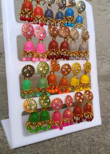 Colorful Jhumka Earrings