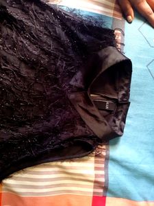 Black Sheer Top