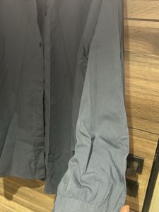 oversized long grey shirt