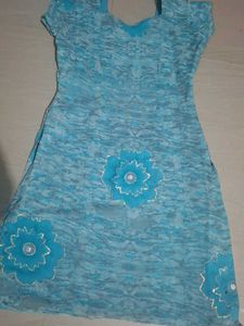 Blue Floral Kurti
