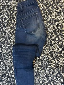 Vero Moda Dark Blue Mid-rise Skinny Jeans Waist-26