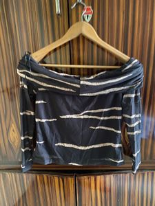 black off shoulder top