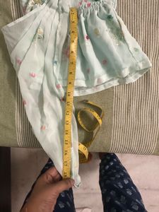 Designer Drape Dhoti Saree Fir 9-18 Month Girl Eth