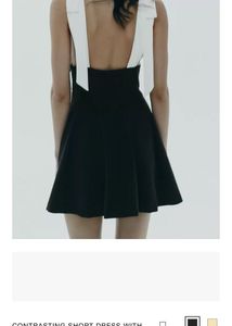 Chic Two-Tone Mini Dress