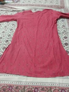 Red Printed Kurta