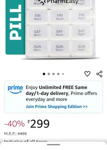 Medicine Pill Organizer
