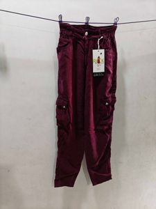 Burgundy Cargo Pants