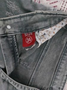 Brand New Long Shorts In Grey Colour