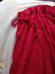 Maroon Flarable Long Skirt And Top