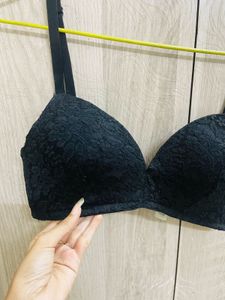 Black Lace Bra