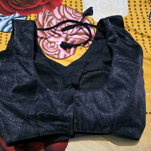 Black Sequin Padded Women Blouse For Party Wear