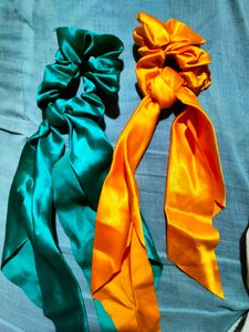 Satin Handmade Scrunchies