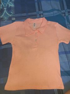 Crop Top With Collar