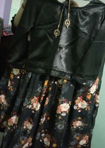 Katrina Kaif black floral lehenga with choli