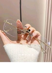 Rimless Gold Frame Glasses