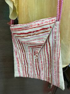 Yellow Button-Up Sunset Top With Handbag