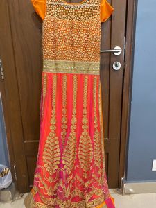 Bridal Gown With Pant And Dupatta