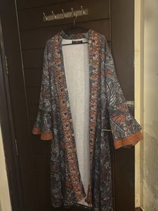 Open wooden Shrug-Bohemian Print