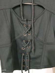 Black Corset Hoodie