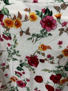 Floral Print Boxy Tee
