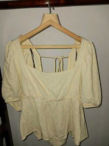 Cream Puff Sleeve Top