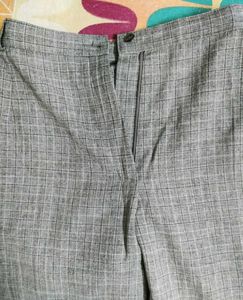 Formal Check Pants For Women