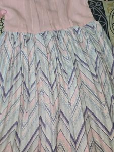 Girl Frock Pink Color Casual Wear