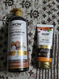WOW Combo of Body Lotion and Facewash