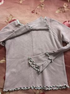 Cute Lavender Knit Top