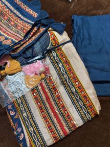 crepe  Kurta  suit Set with lining