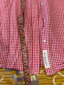 Pink &amp; White plaid Checked Shirt