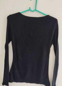 Elegant Black Long Sleeve Top