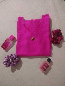 Handmade Pink Short Kurti 💗