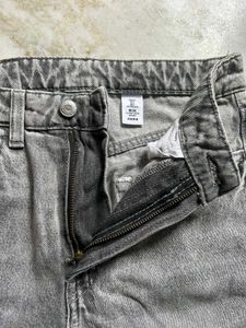 Gray Wide Leg Jeans