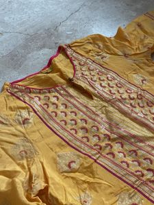 Yellow Printed Kurta