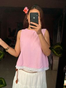 Pink Strip Slip