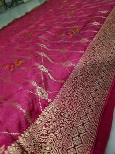 Banarasi Pink &amp; Gold Sari 🔥