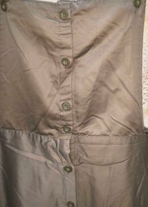New Fresh Piece Grey Combo Jumpsuit Skirt Dress