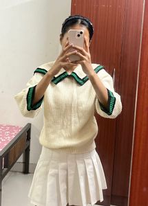 Sailor Collar Knit Sweater