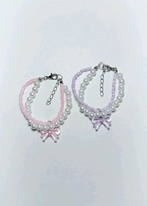 Beaded Bow Bracelets