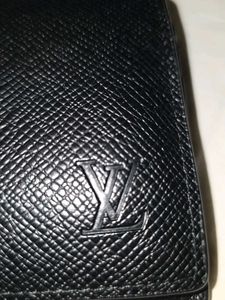 Black Leather Wallet Louis Vuitton