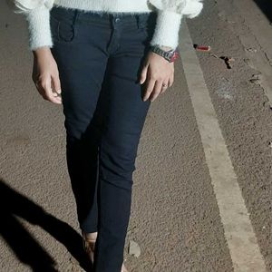 High Waist Black Jeans