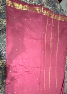 Magenta Silk Blend Saree