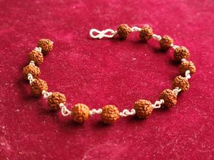 Silver Rudraksh Trendy Rakhi / Bracelet