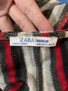 Zara  Striped Midi Dress