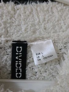 Fluffy White Cropped Sweater