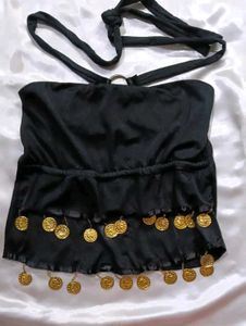 new Black Halter Top