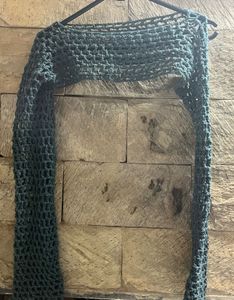 Crochet Bolero Shrug - Teal