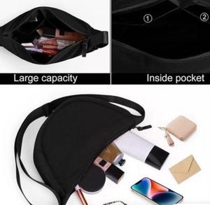 Black half moon side Bag