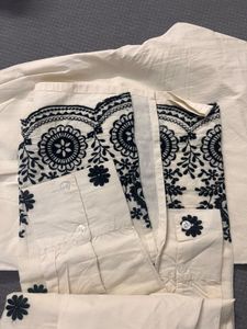 Embroidered Cotton Coord Set
